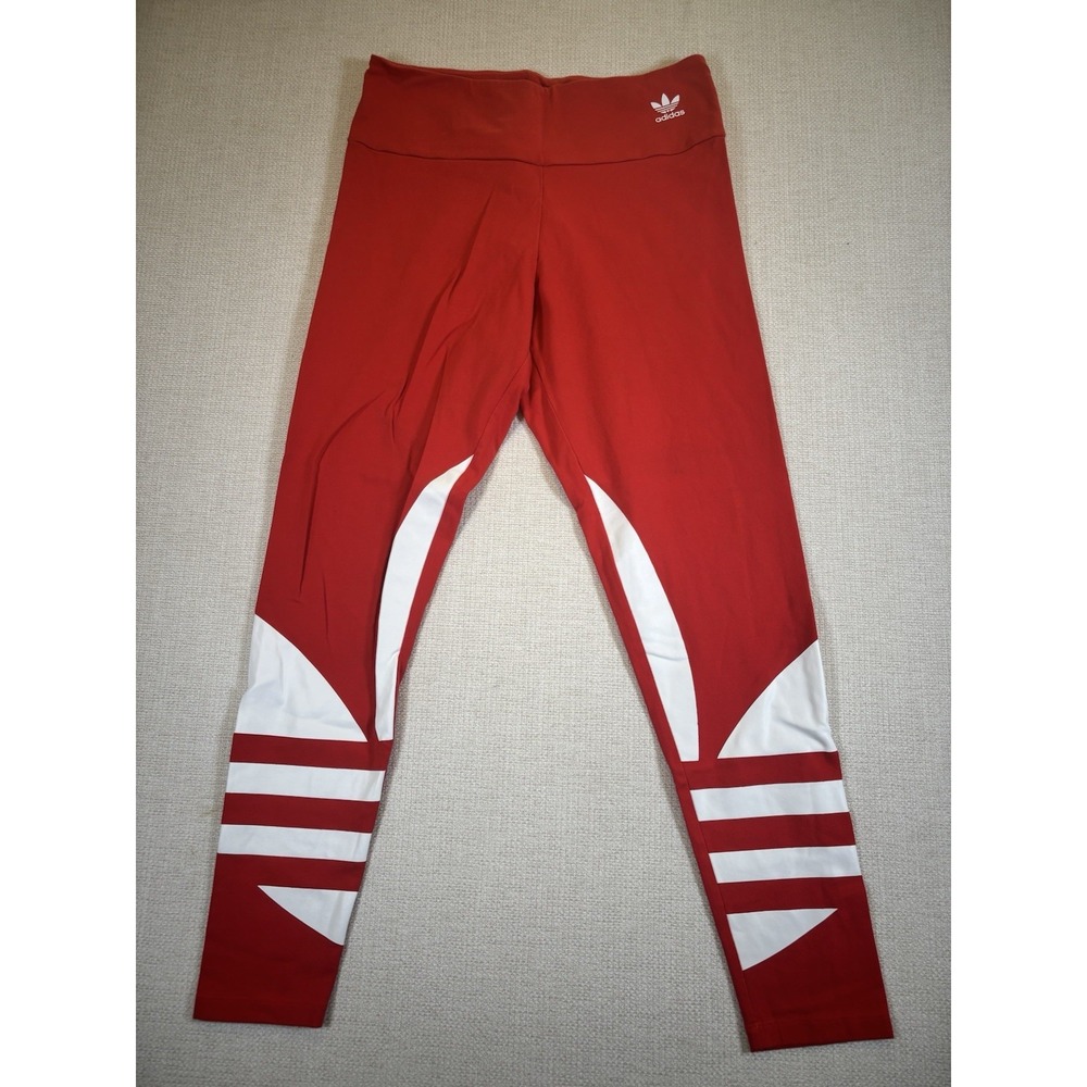 adidas  Women's  Leggings Red White Size M⁠